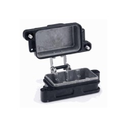 Embase encastrée 6B, Aluminium moulé sous pression, acier inoxydable, IP68/IP69K, Sortie basse